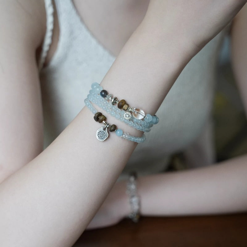 Zhaocai Series Yellow Phantom & Strawberry Quartz Bracelet with Tiger Eye - photo 2