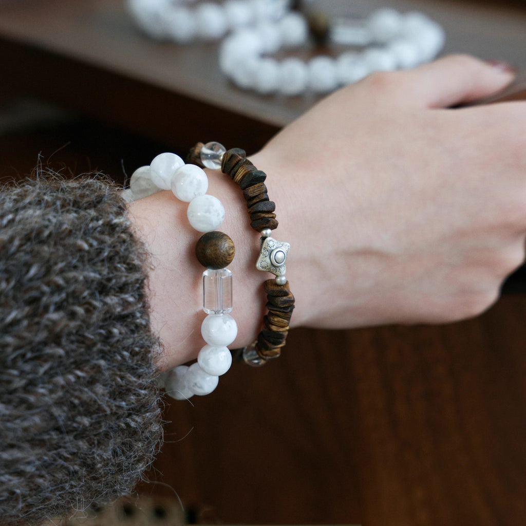 Sunrise Gold Tiger Eye & Citrine Double-Loop Crystal Bracelet - photo 2