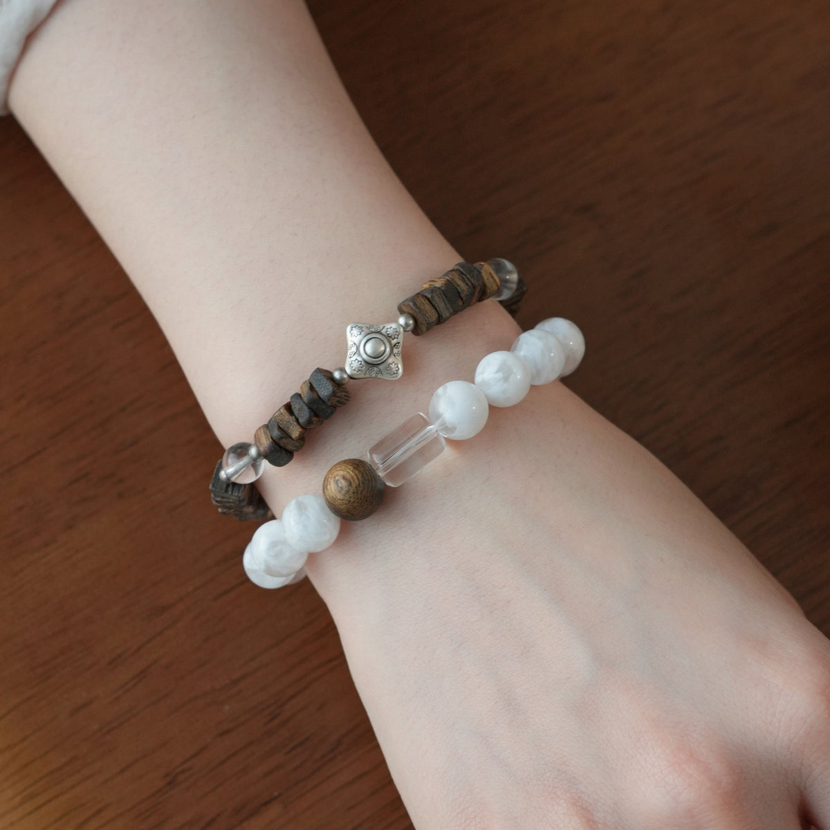 Sunrise Gold Tiger Eye & Citrine Double-Loop Crystal Bracelet - photo 4