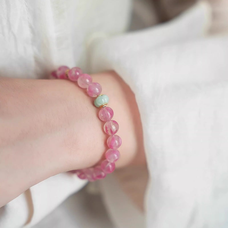 Sweet Cream Citrine Triple-Loop Multi-Gem Bracelet - photo 2
