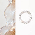Songxi Natural Clear Crystal & Agarwood Bracelet for Calm and Good Luck