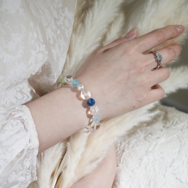 Nine Purple Fire Multi-Gem Bracelet with Amethyst & Super Seven - photo 2
