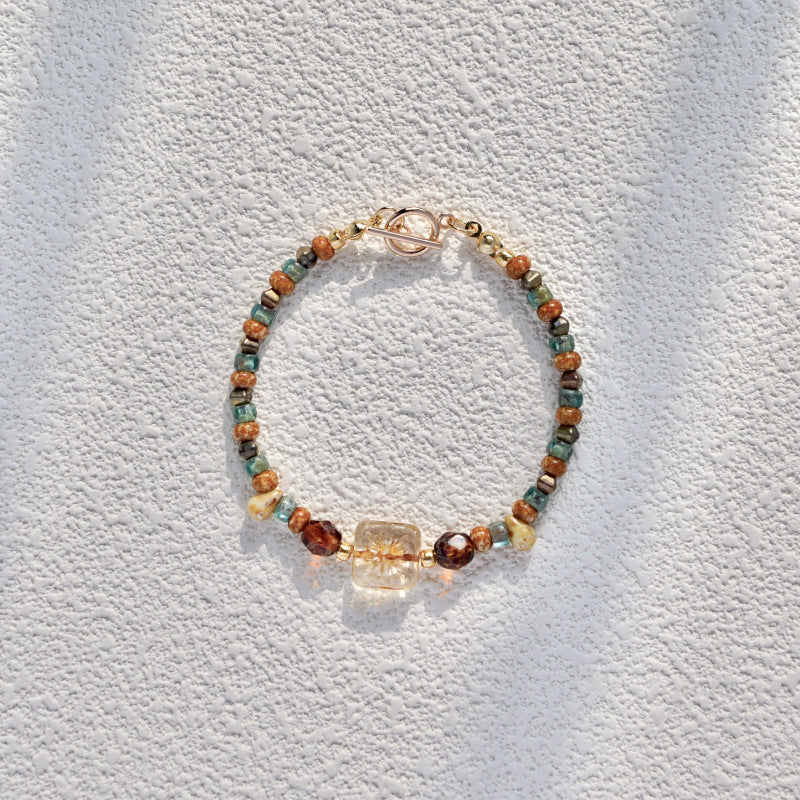 Natural Crystal Gemstone Bracelet — Style 24 - photo 5