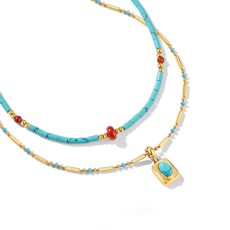 Natural Crystal Gemstone Bracelet — Style 25 - photo 2