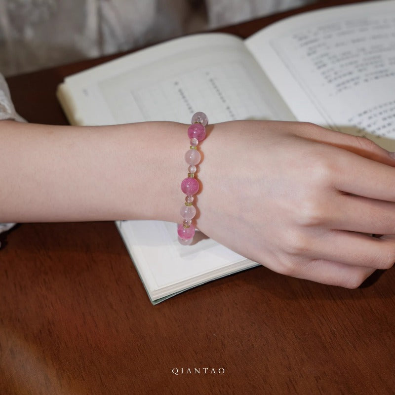 Morning Aquamarine Multi-Loop Crystal Bracelet, Wearable as Necklace - photo 3