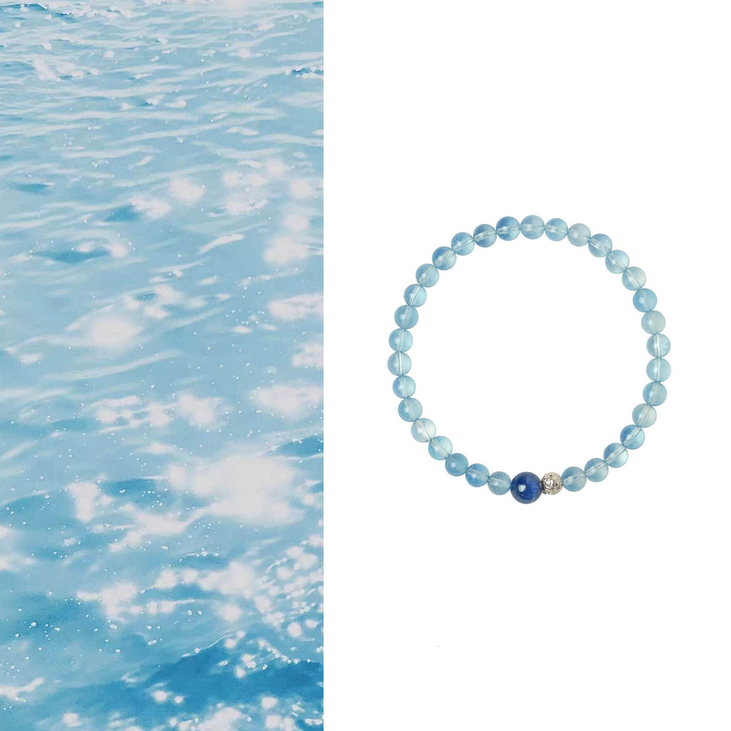 Jinyu Snow Phantom Clear Crystal Bracelet for Couples