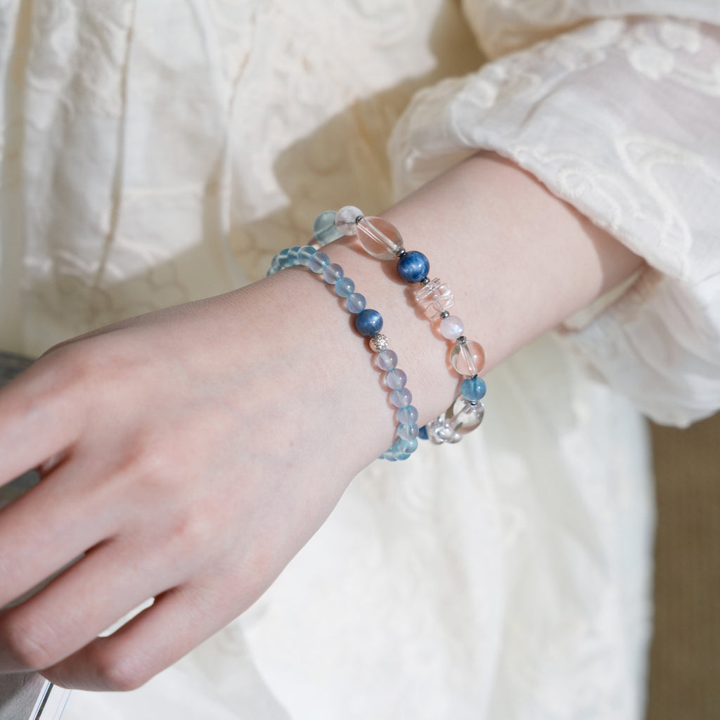 Jinyu Snow Phantom Clear Crystal Bracelet for Couples - photo 2